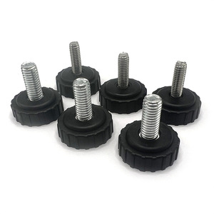 Adjustable Feet <b>28mm</b> Diameter Plastic With Center Teeth For Office Furniture - Product Image 3
