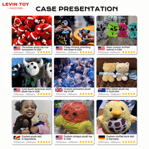 Fabricant de jouets en peluche de haute qualité sur mesure, cadeau personnalisé en peluche, conception OEM, personnage de film, mascotte, jouets en peluche personnalisés - Product Image 3