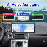 ZWNAV Lecteur multimédia de voiture 15,8 pouces Android Unité principale pour Volvo S60 2014-2019 GPS Navi Radio WiFi Smartphone Lecteur DVD