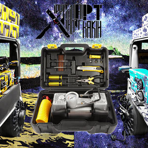 12Vポータブル車/自動車電動ポンプミニブラックエアコンプレッサー/タイヤインフレーターツールユニバーサル12タイヤインフレーター - Product Image 4