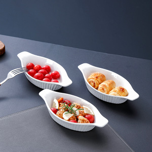 MIXWARES <span class=keywords><strong>Mini</strong></span> <span class=keywords><strong>plat</strong></span> de cuisson individuel en céramique <span class=keywords><strong>à</strong></span> double anse pour riz <span class=keywords><strong>gratin</strong></span>é au fromage, durable et antiadhésif - Product Image 3