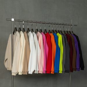 Sudadera de cuello redondo extragrande, Jersey de algodón para hombre, sudadera bordada en blanco, logotipo personalizado de alta calidad, venta al por mayor - Product Image 1