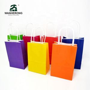 Sacs en papier en gros avec logo, sacs en papier kraft brun recyclé avec poignée, sacs de shopping en papier kraft personnalisés avec votre propre logo - Product Image 5