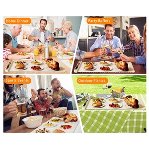 Plaque chauffante portable carrée en silicone, design pliable souple, contrôle de température réglable par toucher, pour extérieur et usage domestique - Product Image 2