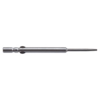 Mata obeng Torx magnetik panjang 60mm, gagang batang bulat 4mm baja S2, mata obeng listrik, pengencang/longgar