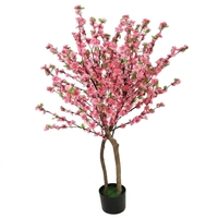 Doppelstamm-Pfirsichblütenbaum für Hochzeitsdekoration & -zubehör, künstliche Hochzeitsblumen für Innen- und Außenbereiche, Garten, Lobby, Hausdekoration