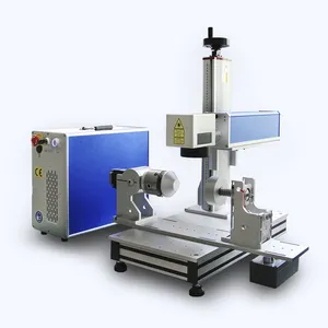 Machine de marquage laser à fibre Raycus JPT 30w 50w 60w machine de marquage laser à fibre avec rotatif