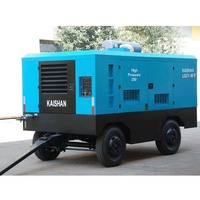 Compresseur d'air diesel portable Kaishan 17 bar pour plate-forme de forage, compresseur d'air haute pression