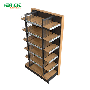 Serie de Estantes Modulares de Pared para Exhibición en Tiendas de Conveniencia, con Acabado en Madera, de Alta Luminosidad - Product Image 4