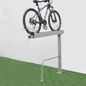 2 Rak Sepeda Dupleks Area Parkir Sepeda, untuk Garasi Sepeda atau Menampilkan