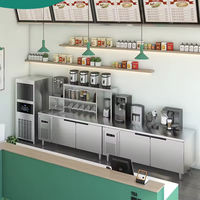 Nouvel équipement commercial pour bubble tea, ensemble complet, support multifonctionnel réglable, acier inoxydable de qualité alimentaire, haute qualité, durable