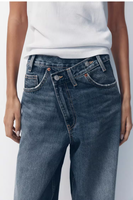 Nouveau Jean en Denim Femme Printemps-Été 2025 Taille Haute Double Ceinture Coupe Ample Streetwear Jambe Large Vintage Y2K Tendance Décontracté