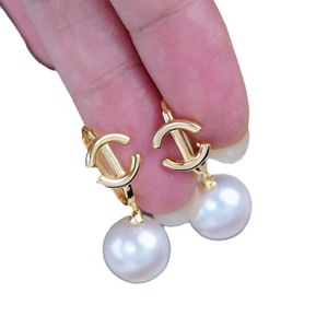 WENCHI S925 Argent pur, accessoires de perles DIY, boucle d'oreille vide avec perles de 9 à 13 mm, boucles d'oreilles pendantes tendance, modèle 11054, Chine - Product Image 5