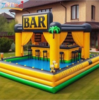 Tente de bar/pub gonflable Zhenmei pour piscine, en PVC 0,6 mm, taille 5m-10m