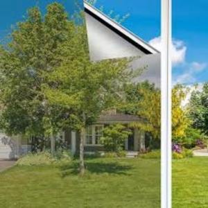 Película Decorativa para Ventanas de Edificios, con Tinte Plateado, Control de Calor, Protección Solar UV, Privacidad, Efecto Espejo Unidireccional, Bloqueo Solar - Product Image 3