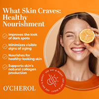 Sérum Visage Transfrontalier O'CHEROL à la Vitamine C avec Acide Hyaluronique et Aloe Vera – Hydratation Douce pour une Peau Lisse et Souple