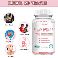 Gummies de L-Glutamine de Qualité Alimentaire Premium Pré-Entraînement – Sans Produits Laitiers, Nourrissent l'Estomac et le Foie