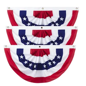 6539 Wide Applications US Bunting Banner Flag for Independence Day Indoor Outdoor Decoration US Bunting Flag