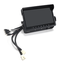 Moniteur tactile AHD 10,1 pouces IP69k avec DVR HD 4 canaux 1080P/720P/CVBS, enregistrement en boucle, pour camions, camping-cars et flottes