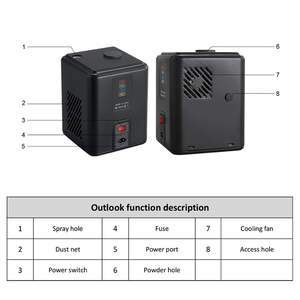 350W Đài Phun Nước 3 Mét Mini Lạnh Spark Máy Không Dây Lạnh Pyro Máy Pháo Hoa Cho Đảng Sự Kiện Đám Cưới - Product Image 2