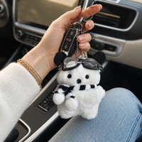 Porte-clés en peluche pour chien Zaves, populaire, écologique, doux, durable, de qualité supérieure, unisexe