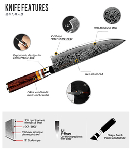 Ensemble de <span class=keywords><strong>couteaux</strong></span> de <span class=keywords><strong>cuisine</strong></span> <span class=keywords><strong>3</strong></span> pièces japonais 10CR15MOV damas en acier inoxydable Santoku outils de <span class=keywords><strong>cuisine</strong></span> <span class=keywords><strong>couteaux</strong></span> de chef - Product Image 6