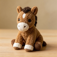 Peluches personnalisées de 8 pouces sur le thème des animaux de la forêt, adorables et douces, pour machine à griffes, vente en gros