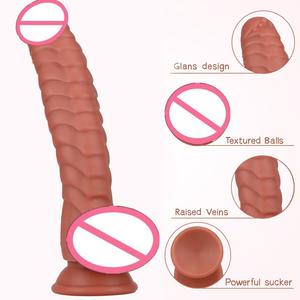 Mainan seks Anal Dildo besar Dildo hewan Dildo mawar dengan cangkir isap Penis besar untuk mainan seks wanita - Product Image 4