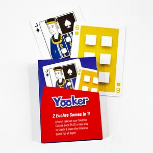 China-Fabrik benutzerdefiniertes Logo Spielkartenpapier CMYK 260 350 Gsm Poker Spielkarten-Deck mit runden Ecken