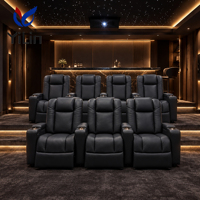 Fauteuil inclinable électrique personnalisé pour home cinéma, siège inclinable de luxe confortable pour salle de cinéma