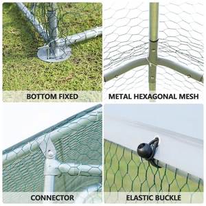 Çin üretici kolay monte açık galvanizli çelik Metal tavuk Run <span class=keywords><strong>Coop</strong></span> - Product Image 6