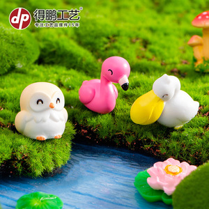 Ornements mignons d'animaux de dessin animé en résine, décorations miniatures pour jardin, décorations autoportantes pour intérieur et extérieur - Product Image 4