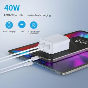 Sạc tường <span class=keywords><strong>USB</strong></span>-C PD 3.0 40W bán chạy với công suất 20W cho laptop /// Bộ chuyển đổi du lịch có hộp - Product Image 5