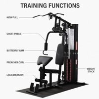 Máquina de Entrenamiento de Fuerza BalanceFrom, Equipo de Ejercicio con Brazos Ajustables para Uso Doméstico, Unisex