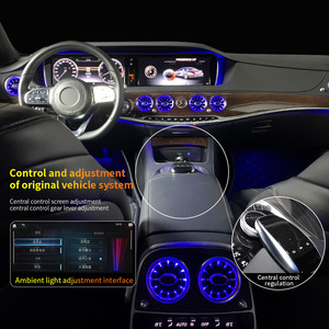 Kit d'éclairage d'ambiance RGB LED pour bouches d'aération de Mercedes Benz Classe S W222, compatible avec l'éclairage d'ambiance d'origine. - Product Image 6