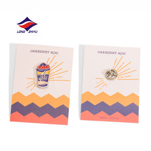 Longzhiyu, fabricant de badges depuis 20 ans, badges en émail personnalisés plaqués or, badges en métal mignons, emblèmes alimentaires, logo personnalisé, badges en émail pour revers de veste - Product Image 1