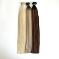 Cheveux Humains en Gros Pré-collés, Cuticules Alignées, Vierge Européen, Liens Kératine, Double Drawn, Double Nano Tip
