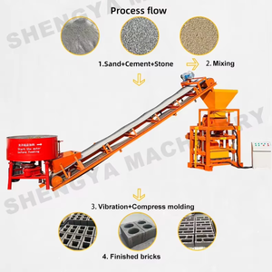 Shengya Thiết kế phổ biến <span class=keywords><strong>QTJ4</strong></span>-<span class=keywords><strong>35</strong></span> khối bê tông Máy làm gạch để bán - Product Image 2
