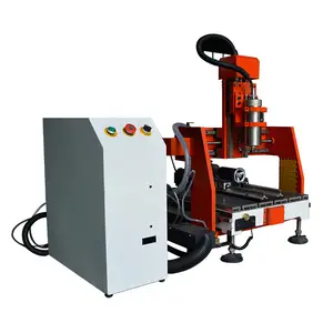 Cheap price desktop 6090 4 axis 3d engraving small cnc machine with rotary