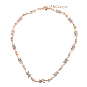 Colliers ras du cou tendance en forme de flèche avec zircone cubique pour femme, bijoux de fête en alliage de zinc sertis à griffes 2025 - Product Image 5