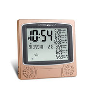 LCD Azan Horloge Multi-langue Hijir Calendriers Grégoriens Musulman Prière Bureau Réveil Prière Table Horloge Fajr Alarme
