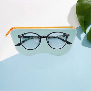 Custom Logo Soft Silicone Eyeglasses Sunglasses <b>Cases</b> New Design Small Object Storage Bag With Dustproof Fashion Style - Product Image 6