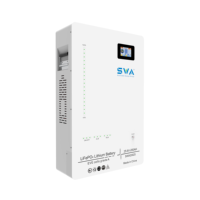 Batterie au lithium LiFePO4 25,6 V 100 Ah, pack de batteries murales pour stockage d'énergie solaire, BMS intelligent, Bluetooth, protection IP52, durée de vie de 6000 cycles