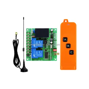 FSK AC220V380V Remote Control Set Limit Controller 433mhz Rf Transmitter And Receiver Remote Control Switch For Power Motor