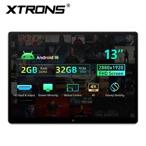 จอภาพติดพนักพิงศีรษะในรถยนต์ XTRONS ขนาด 13 นิ้ว แบบหมุนได้ ระบบ Android, หน้าจอ 2880x1920 QHD+, ชิปประมวลผล Cortex-A55, ใช้ได้กับเสาแบบกลมทั่วไป - Product Image 3