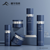 Ensemble de flacons de luxe vides pour sérum de soin en verre avec pompe à bord doré, flacon de lotion, pot de crème pour le visage, diffuseur à bâtonnets multicolore et personnalisable