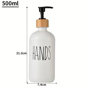 Soap Dispenser with Tray 2 Pack Hand and Dish Soap Bottle for <b>Bathroom</b> and Kitchen - Product Image 3