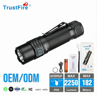 TrustFire MT22 Taschenlampe Hochleistungs-2250LM Typ-C Wiederaufladbare LED-Magnet-Taschenlampe für Outdoor-Camping