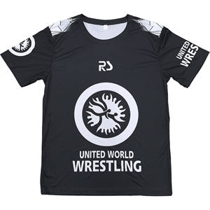 Completo da Wrestling Personalizzato da Uomo 2025 in Maglia T-shirt e Pantaloncini Set da 2 Pezzi a Sublimazione Totale Internazionale - Product Image 3