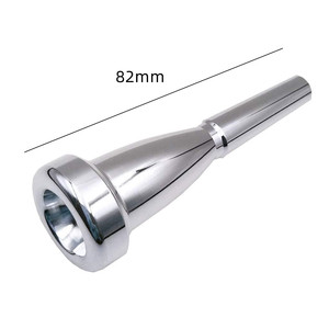 Embout buccal de <span class=keywords><strong>trompette</strong></span> plaqué argent 5C bouche de <span class=keywords><strong>trompette</strong></span> instrument de musique embout buccal <span class=keywords><strong>trompette</strong></span> en forme de balle - Product Image 2